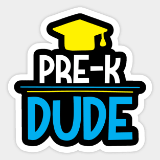 pre-k dude student graduation Sticker